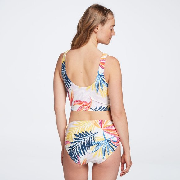 NWT CALIA Women's Double Scoop Swim Top - Picture 2 of 4